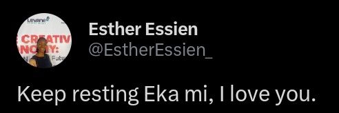 Esther Essien's banner