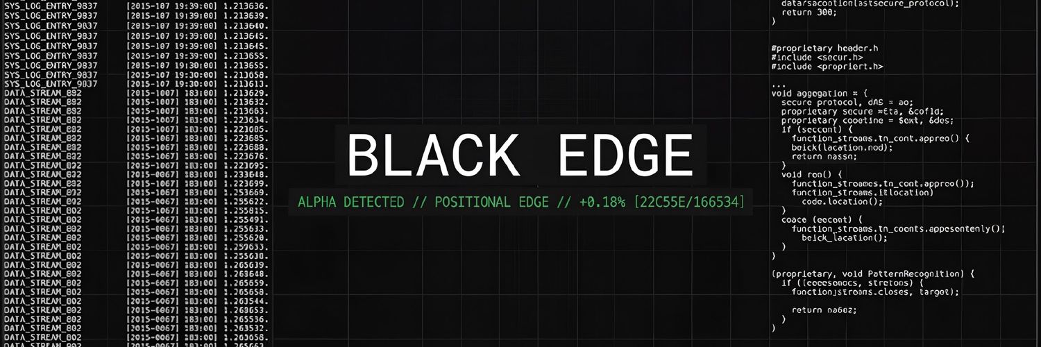 Black Edge's banner