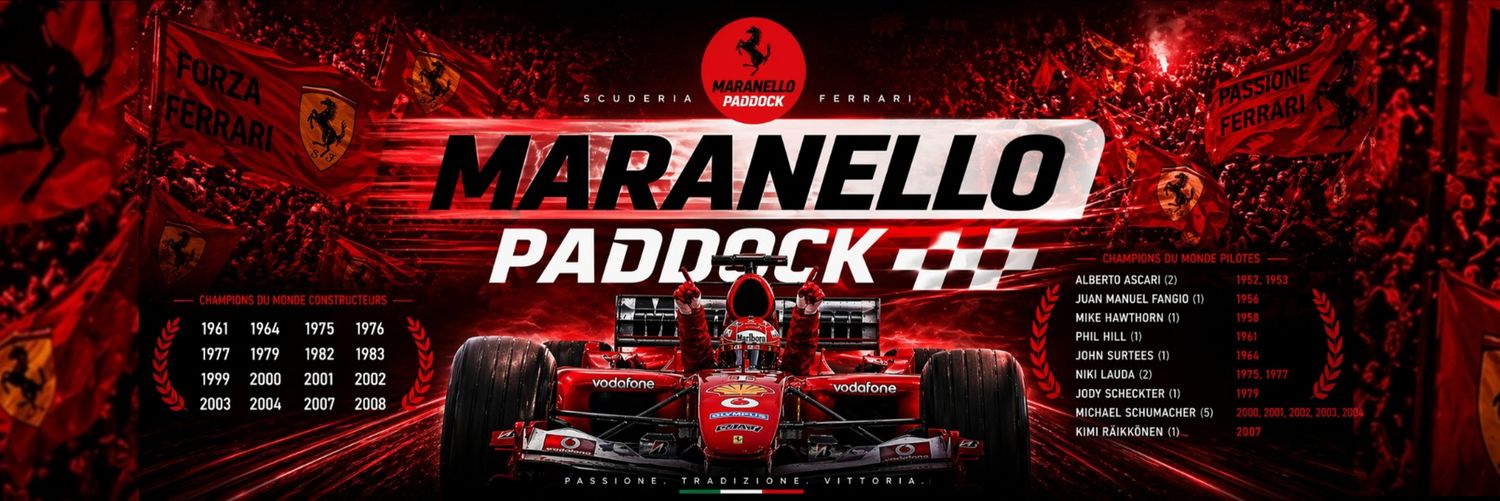 Maranello Paddock's banner