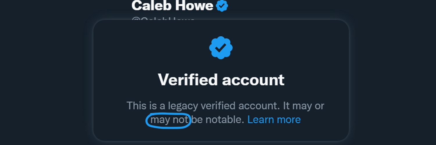 Caleb Howe's banner