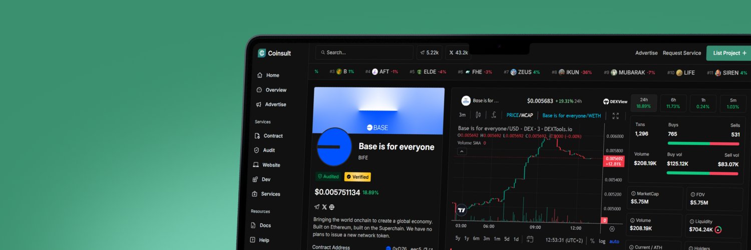 Coinsult - Audits & Development's banner