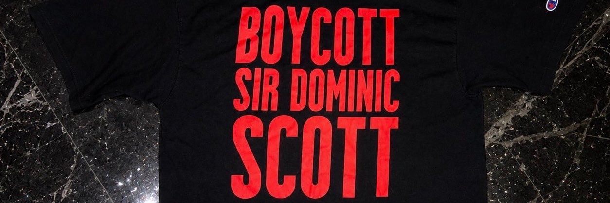 Sir Dominic Scott's banner