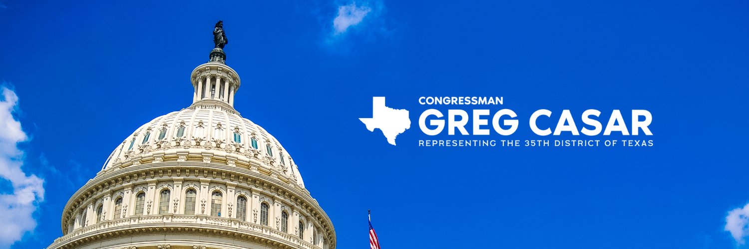 Congressman Greg Casar's banner