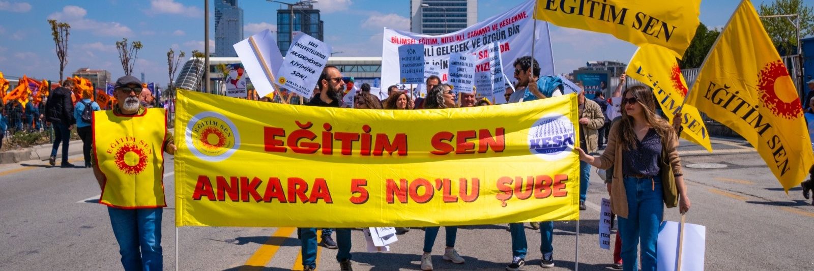 Eğitim Sen Ankara 5 No'lu Üniversiteler Şubesi's banner
