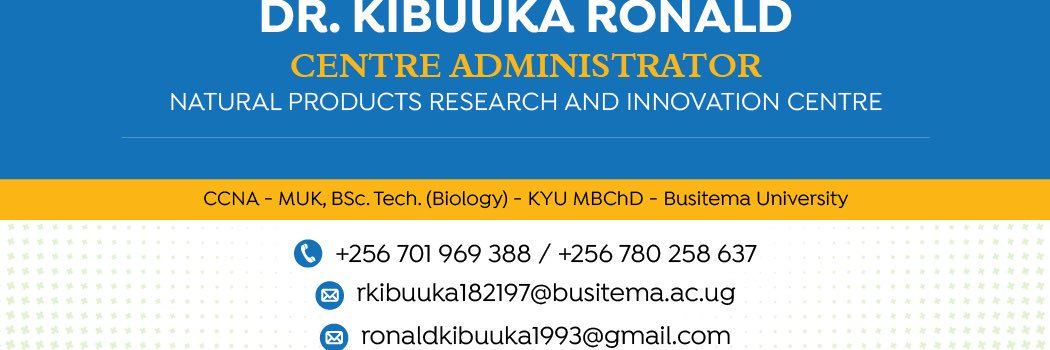 Dr. KIBUUKA RONALD (MD) 🇺🇬 Msc. MBChB. Bsc. CCNA's banner