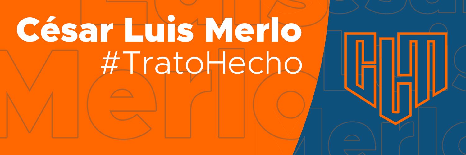 César Luis Merlo's banner