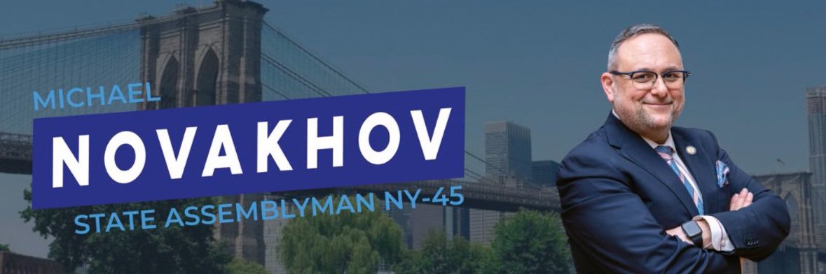 Assemblyman Michael Novakhov's banner