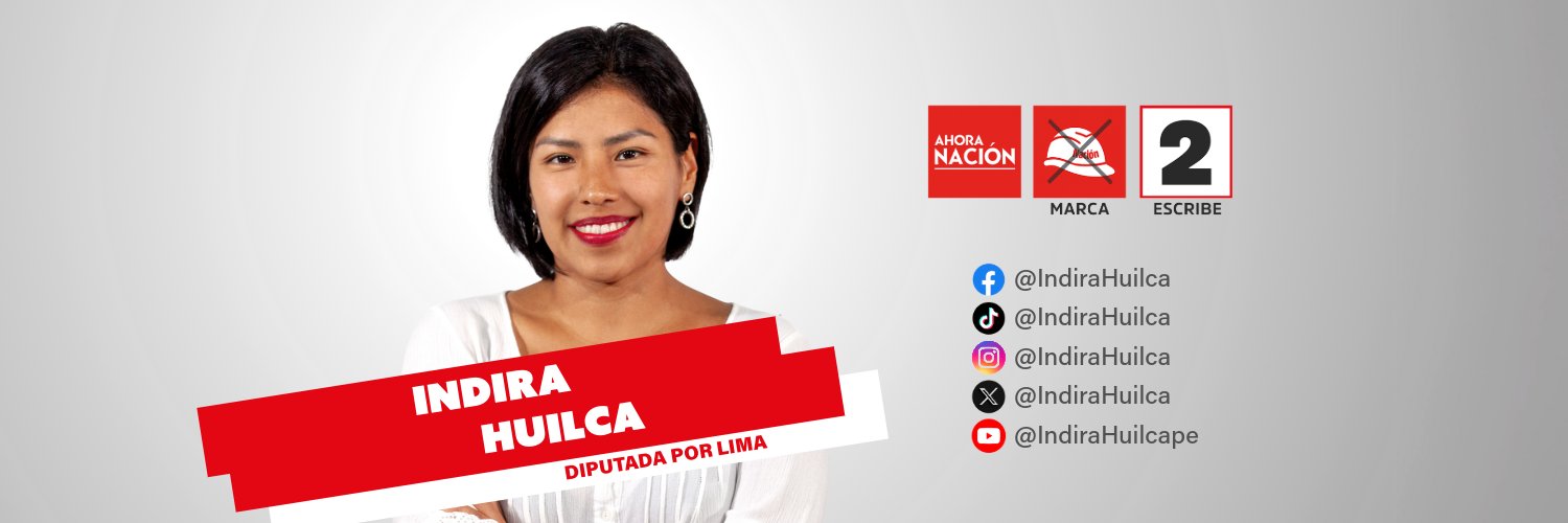 Indira Huilca's banner