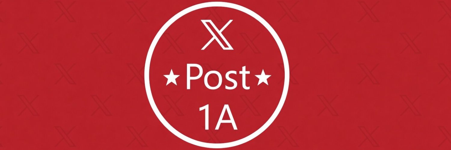 X Post 1A's banner