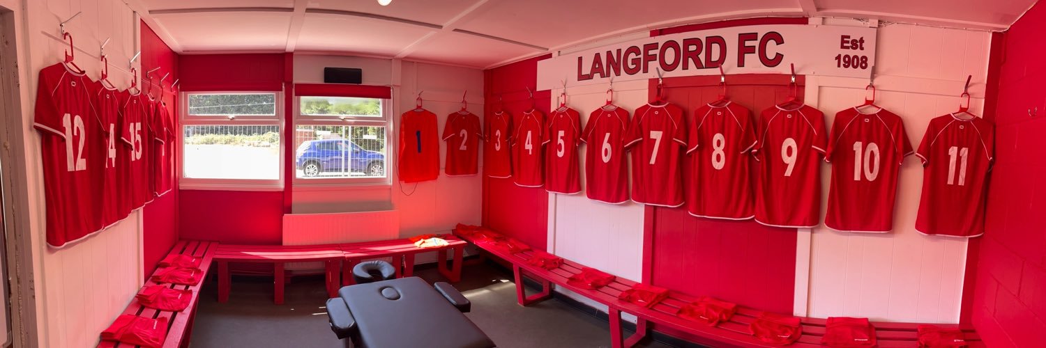 Langford Football Club's banner