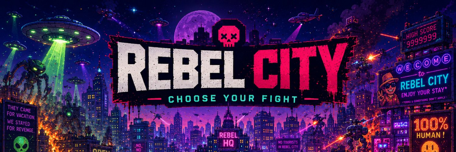 Rebel City's banner