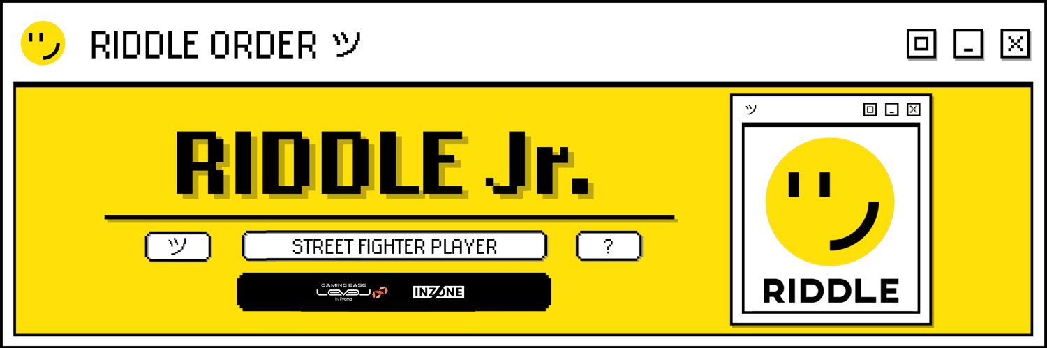 RIDDLE Jr.'s banner