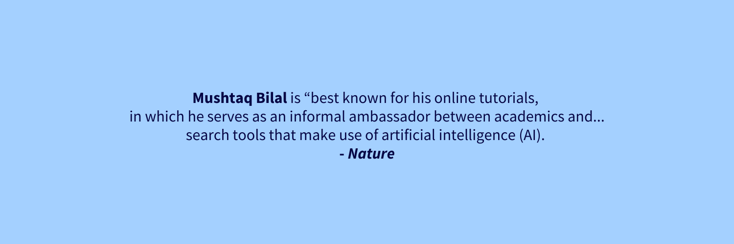 Mushtaq Bilal, PhD's banner