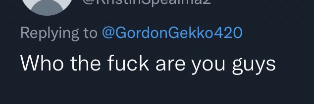 Gordon Gekko's banner