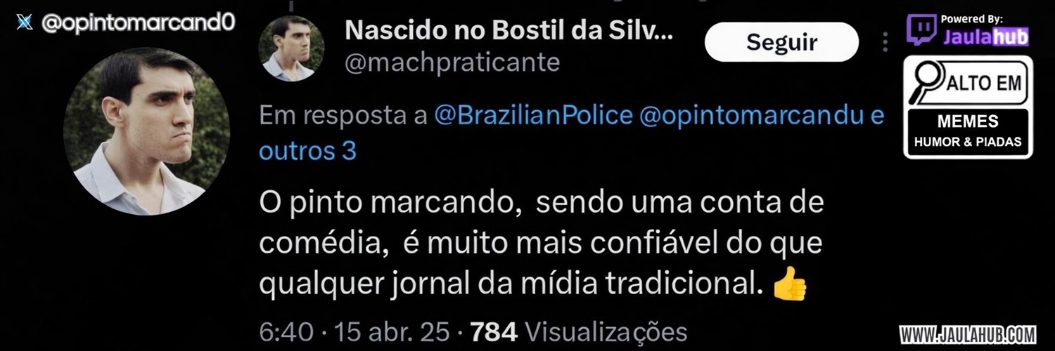 O Pinto Marcando ®'s banner