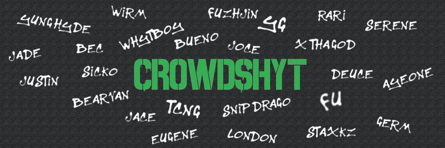 The Crowd's banner