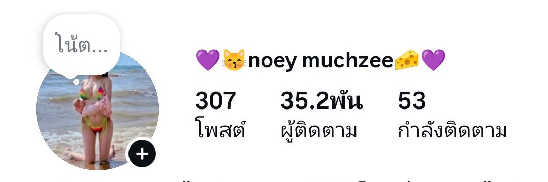เนยซี่1แสนติดตามบิน IG muchzeenoey's banner