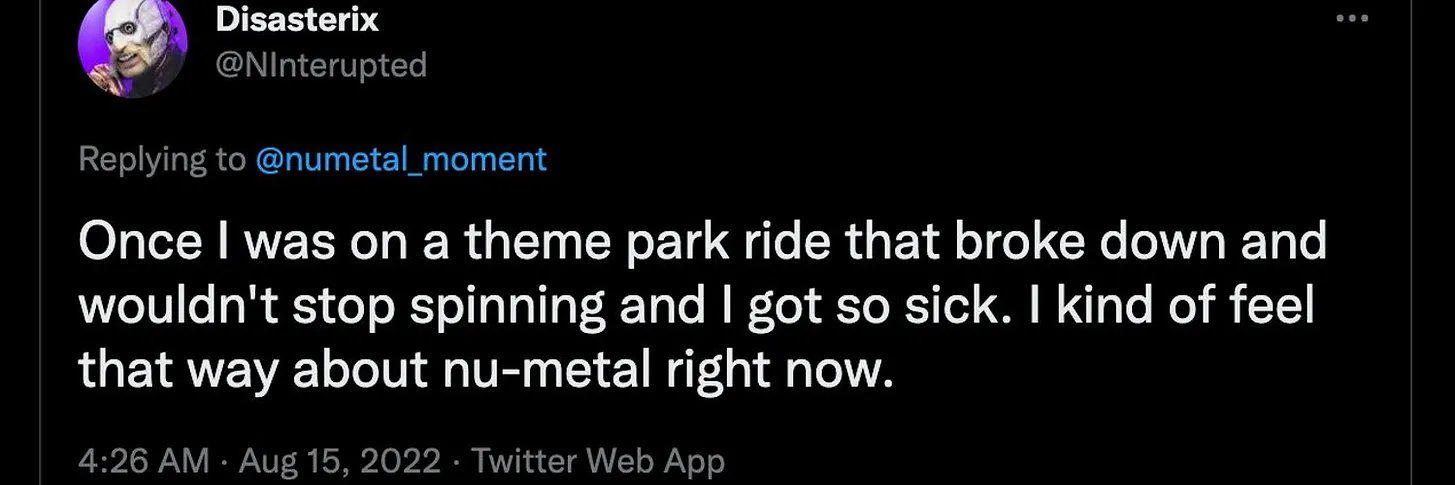 crazy ass moments in nu metal history's banner