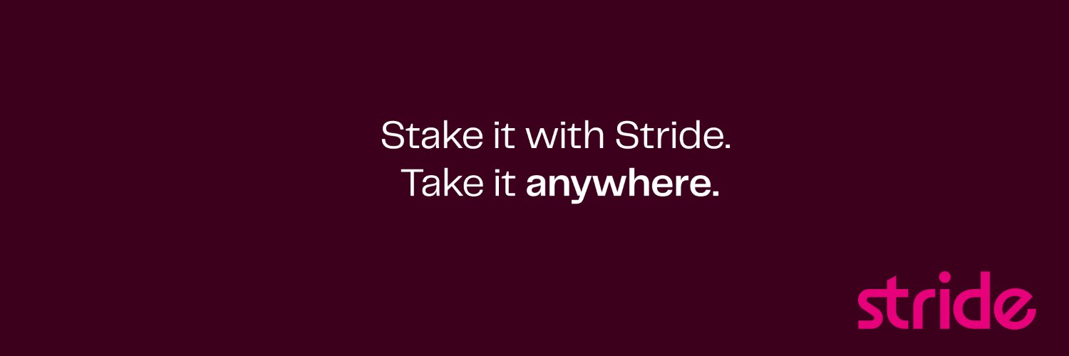 Stride's banner