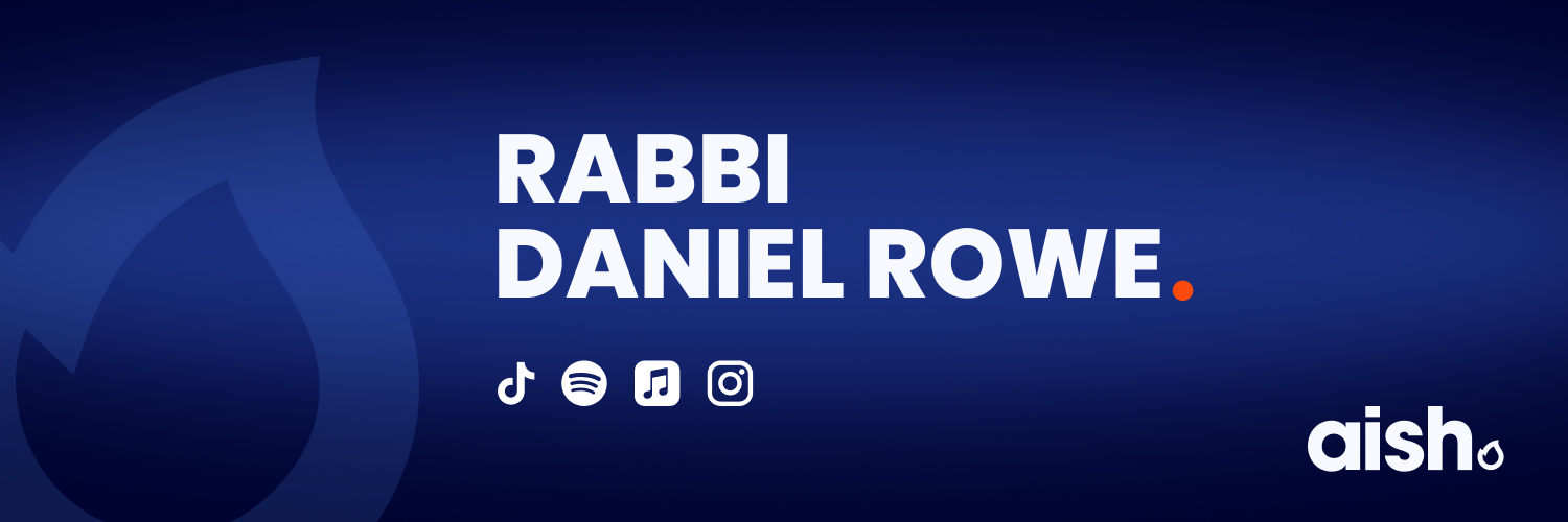 Rabbi Daniel Rowe's banner