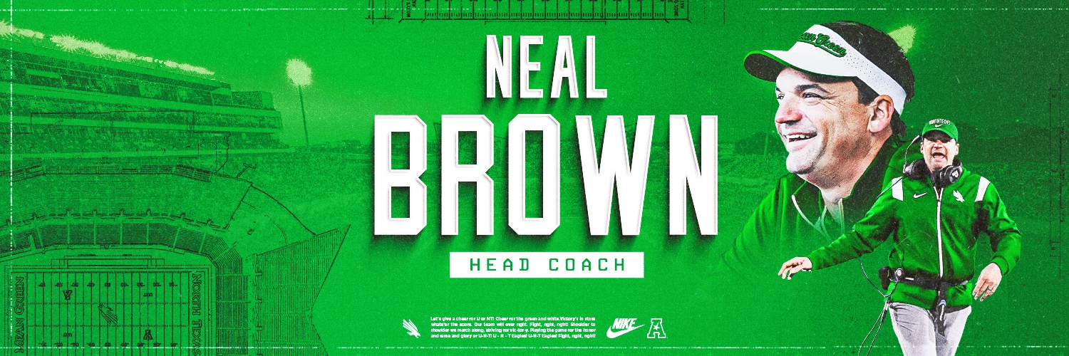 UNT Football's banner