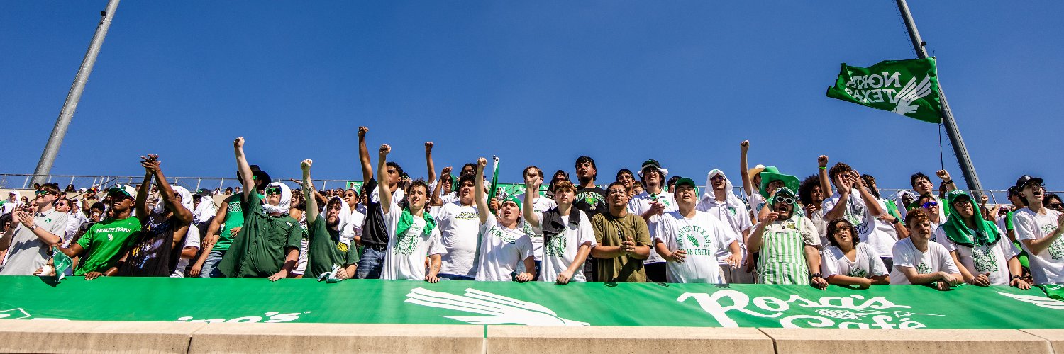 UNT Football's banner