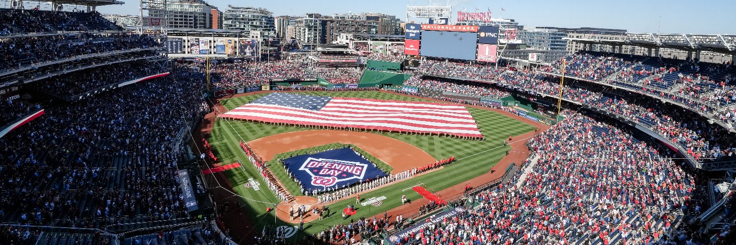 Nationals Park's banner