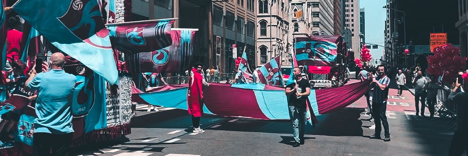 Turkish American Trabzonspor Fans Association's banner