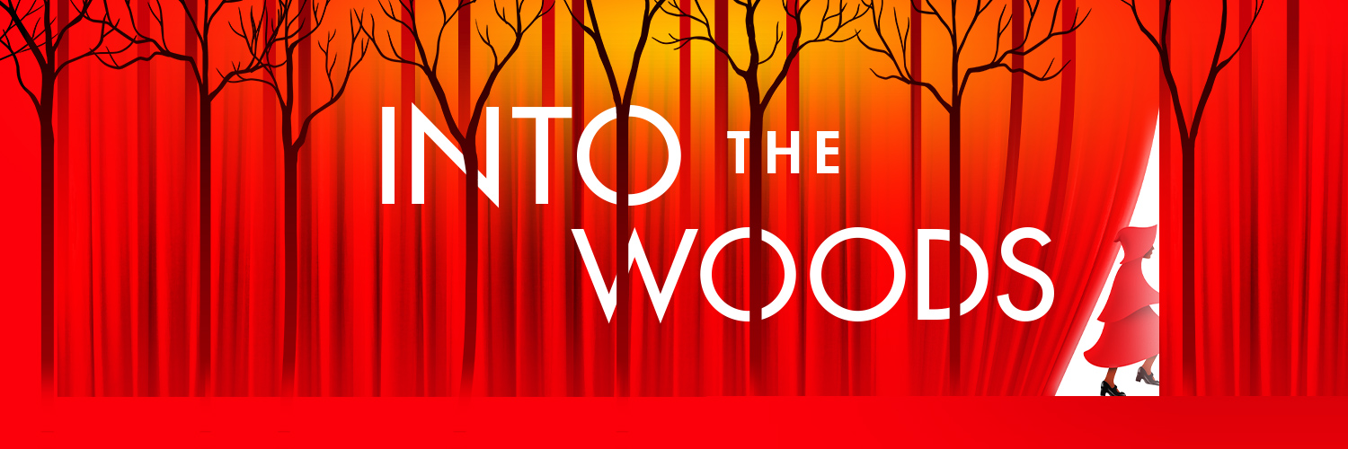 Into the Woods on Broadway's banner
