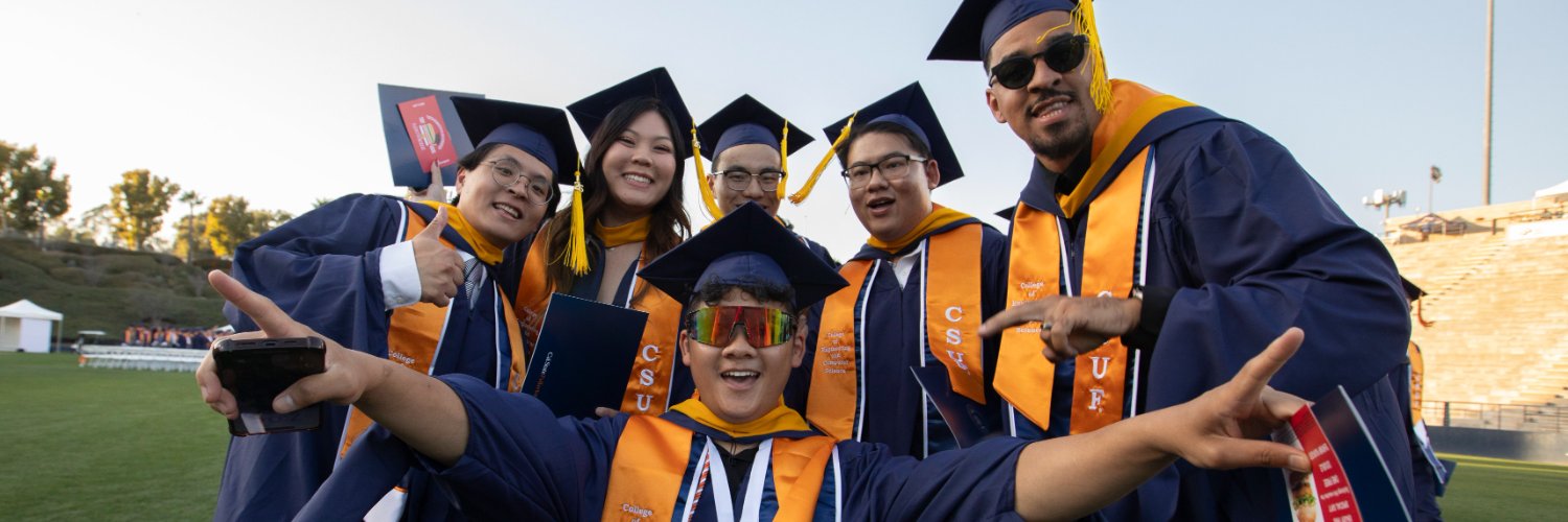 Cal State Fullerton's banner