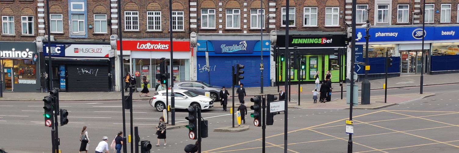 In Stamford Hill's banner