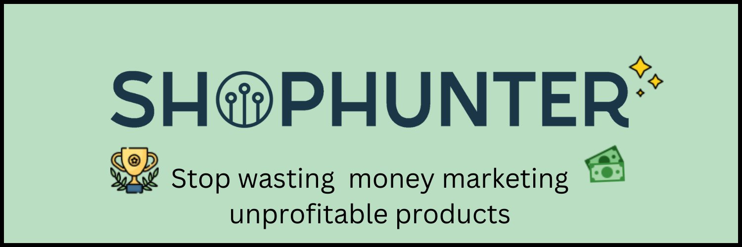 shophunter's banner