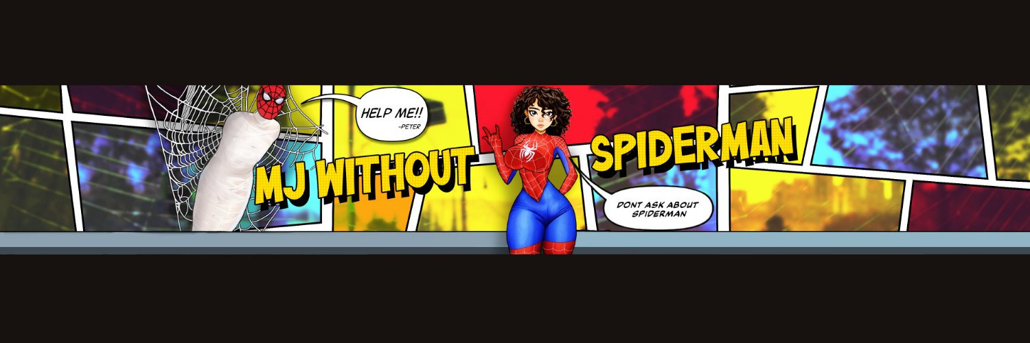 MJ Without Spiderman's banner
