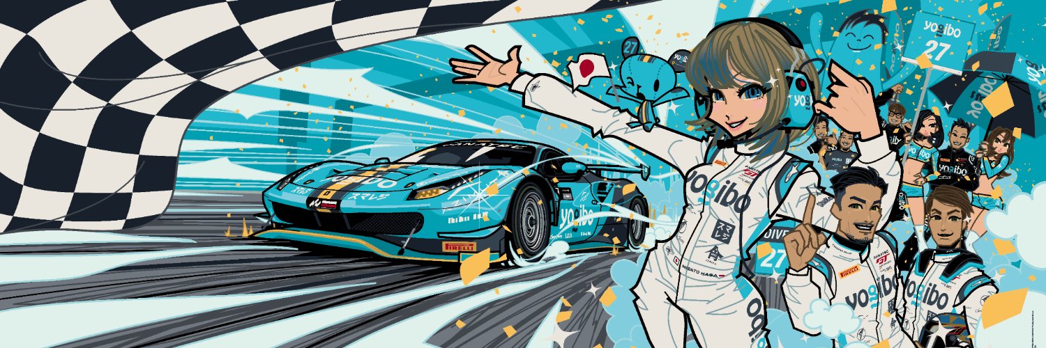 Yogibo Racing's banner