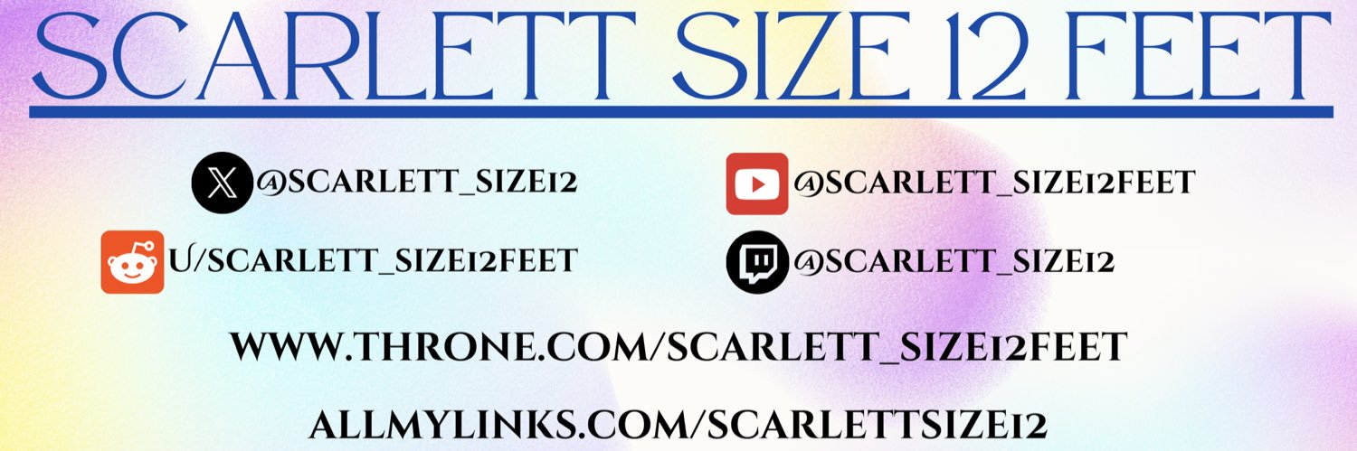 Scarlett size 12 feet 👣's banner