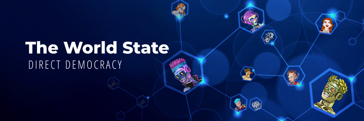 The World State's banner