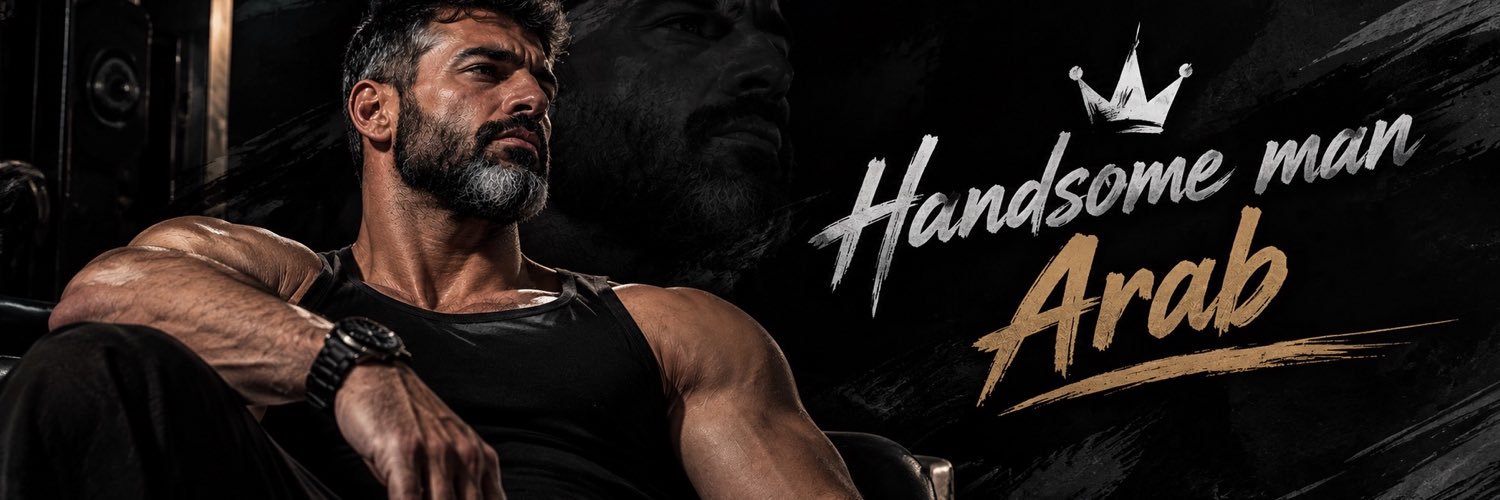 handsome man arab's banner