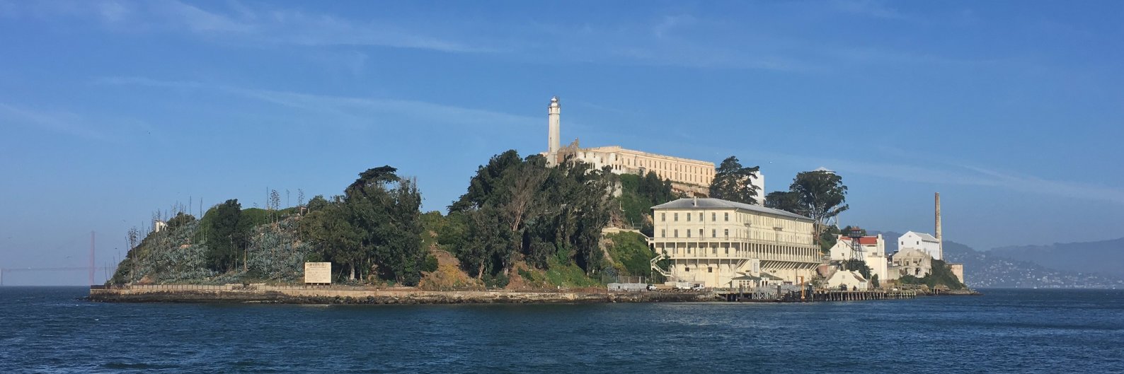 Alcatraz Island's banner