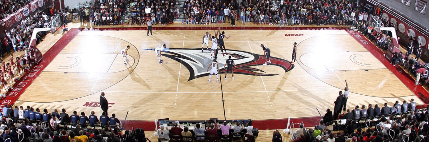 NCCU Men's Basketball's banner