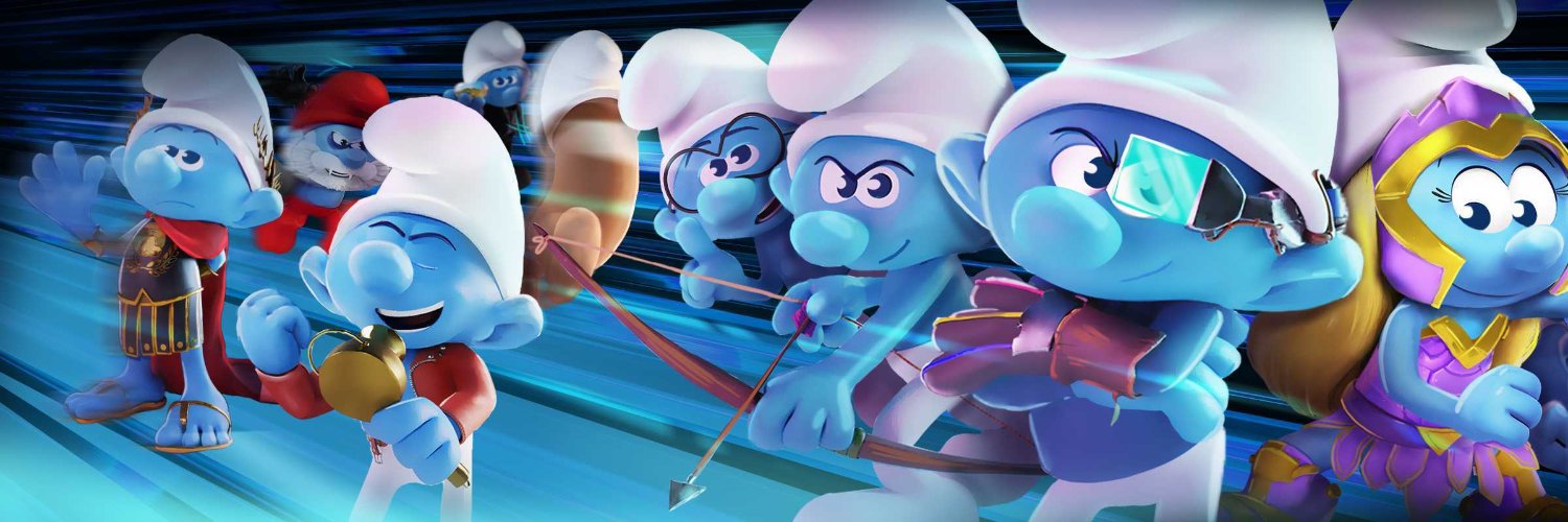The Smurfs' Society's banner