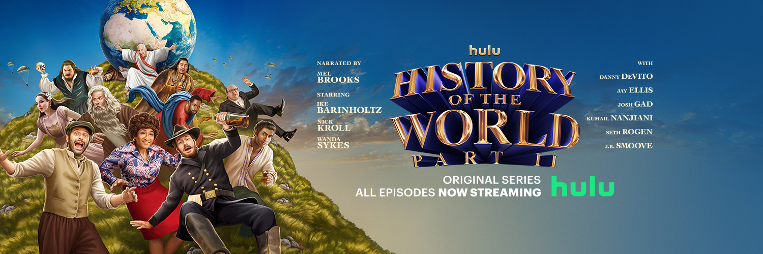 History of the World Part 2 on Hulu's banner