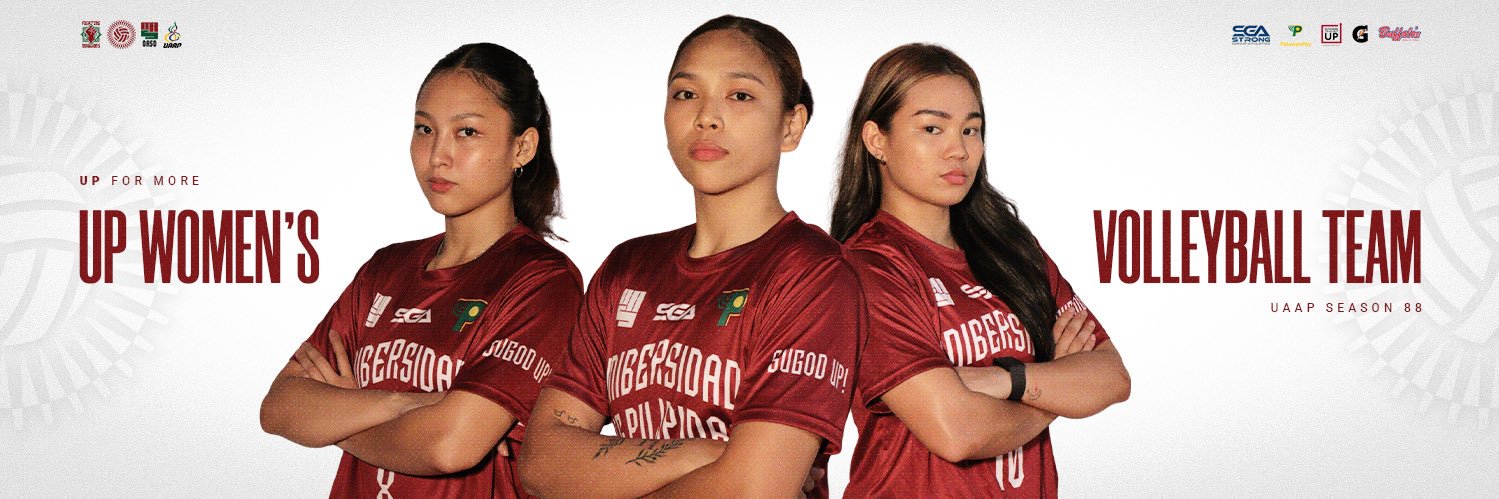 UP Women's Volleyball Team's banner