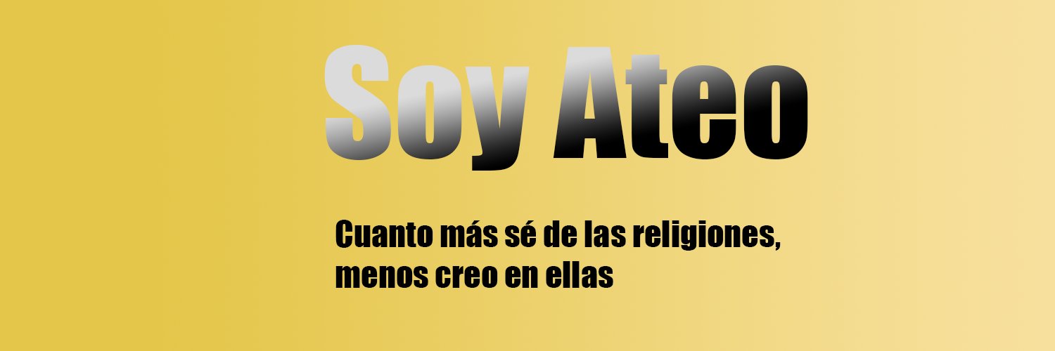 Soy Ateo's banner