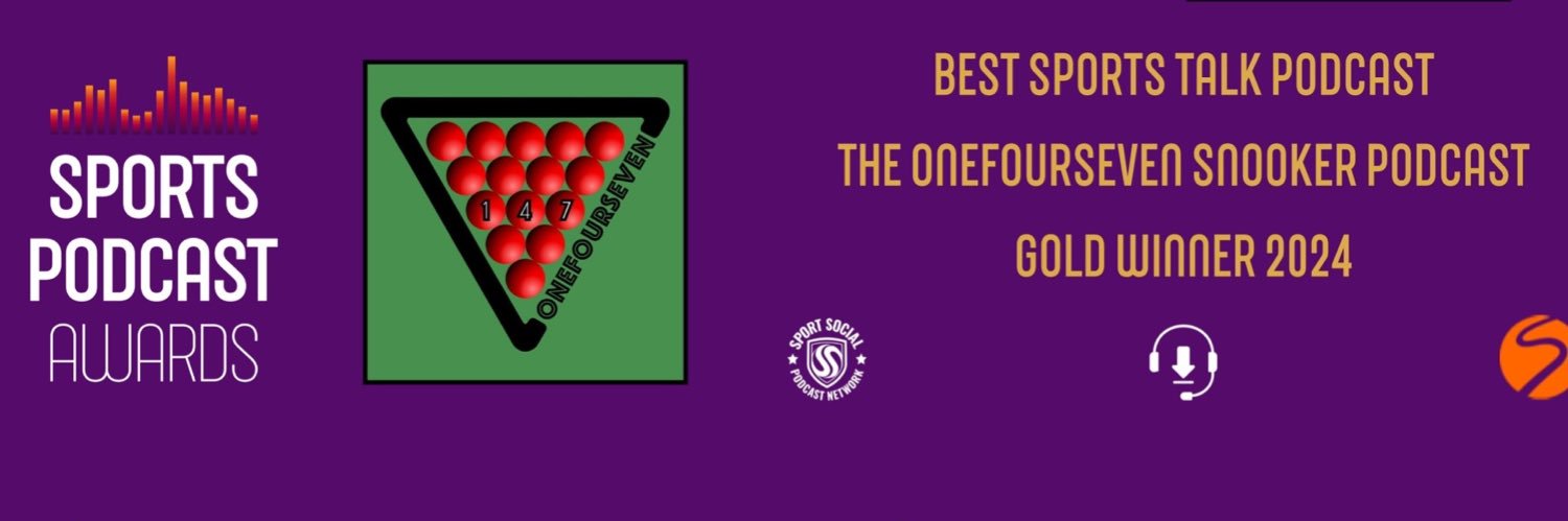 The Onefourseven Snooker Podcast's banner