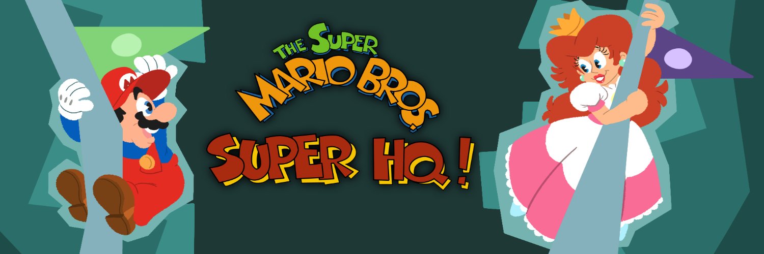 The Super Mario Bros. Super HQ!'s banner