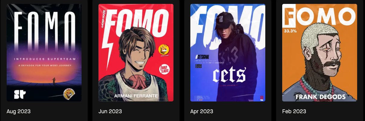 FOMO Magazine's banner