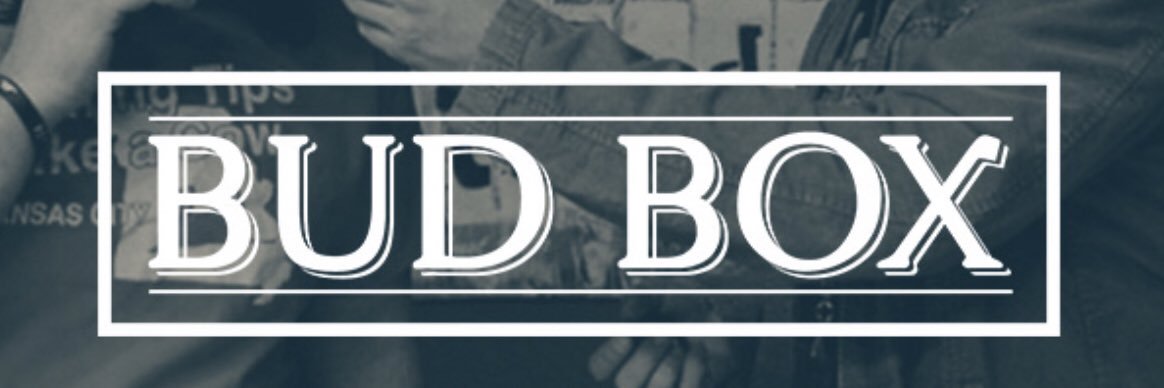 Bud Box puff's banner