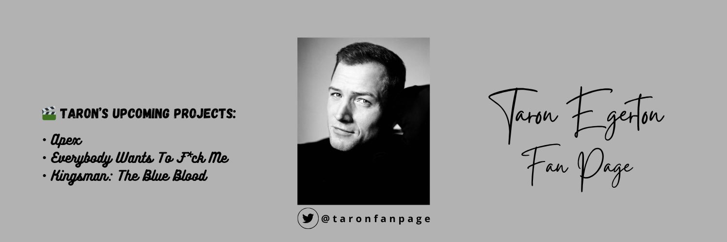 Taron Egerton Fanpage's banner