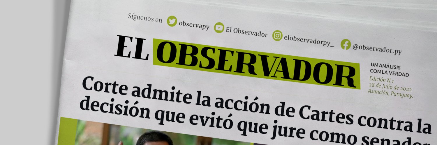El Observador's banner