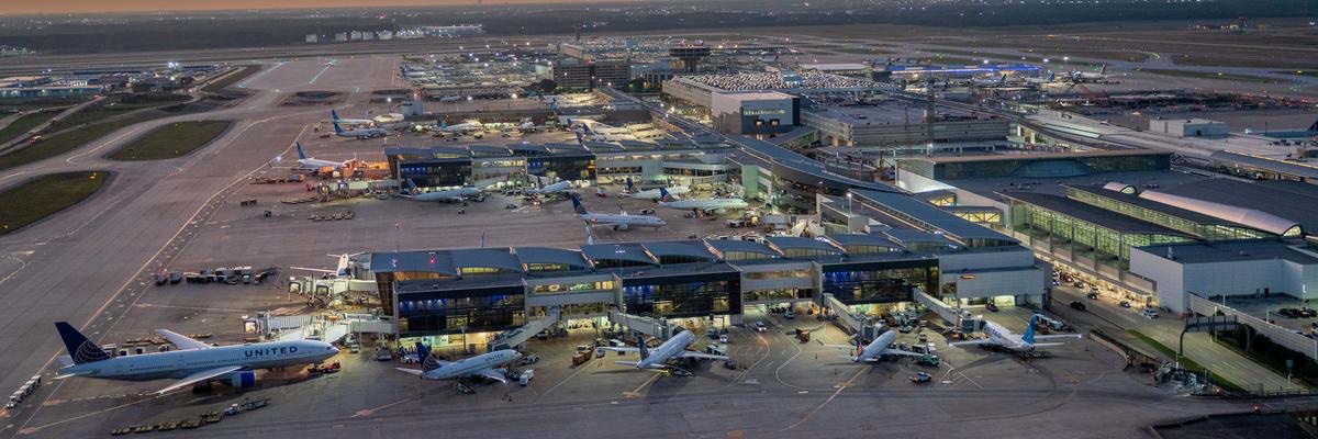 Bush Airport's banner
